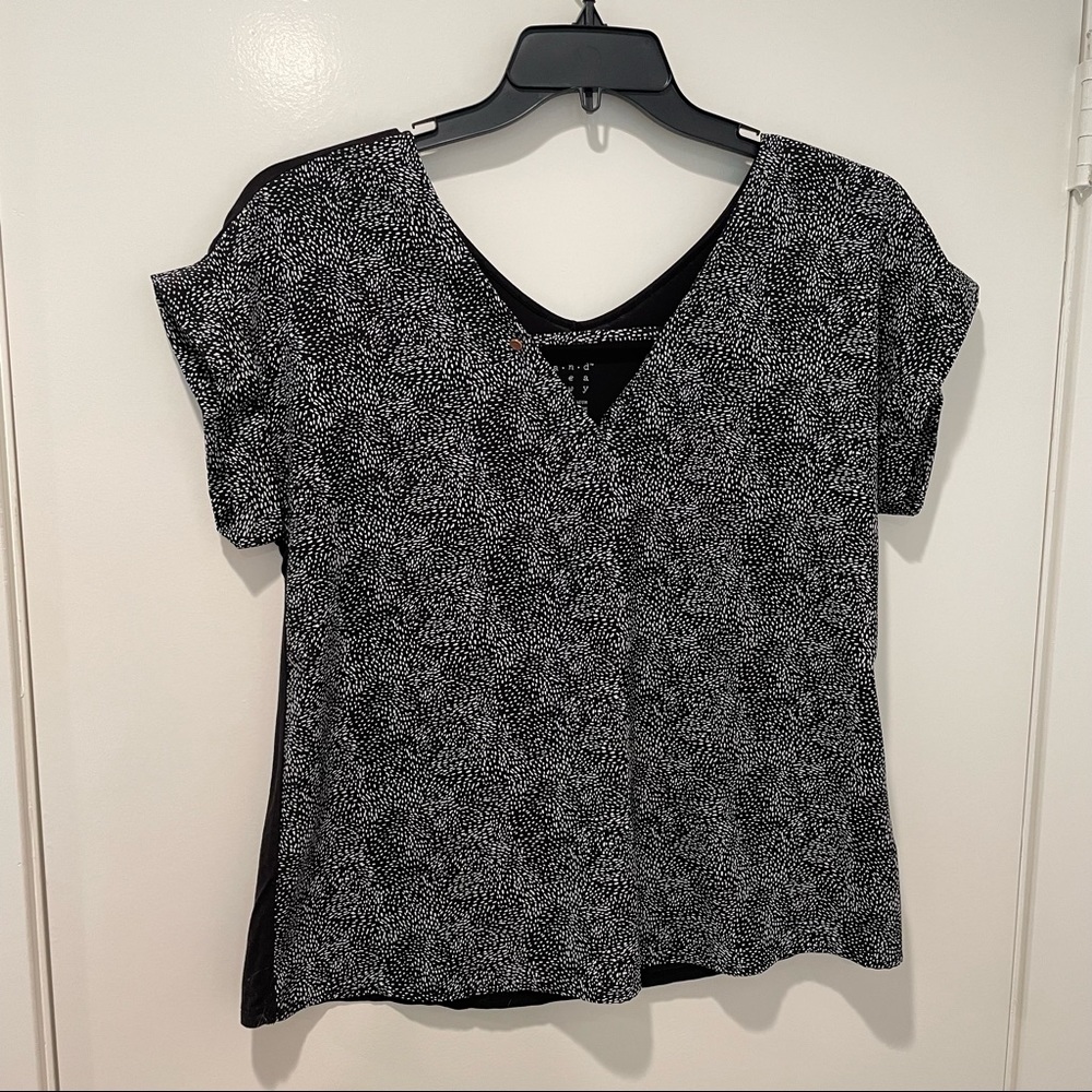 Black modern blouse